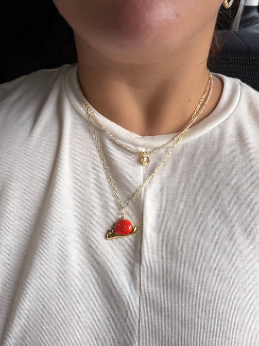 Shelly Snail Necklace