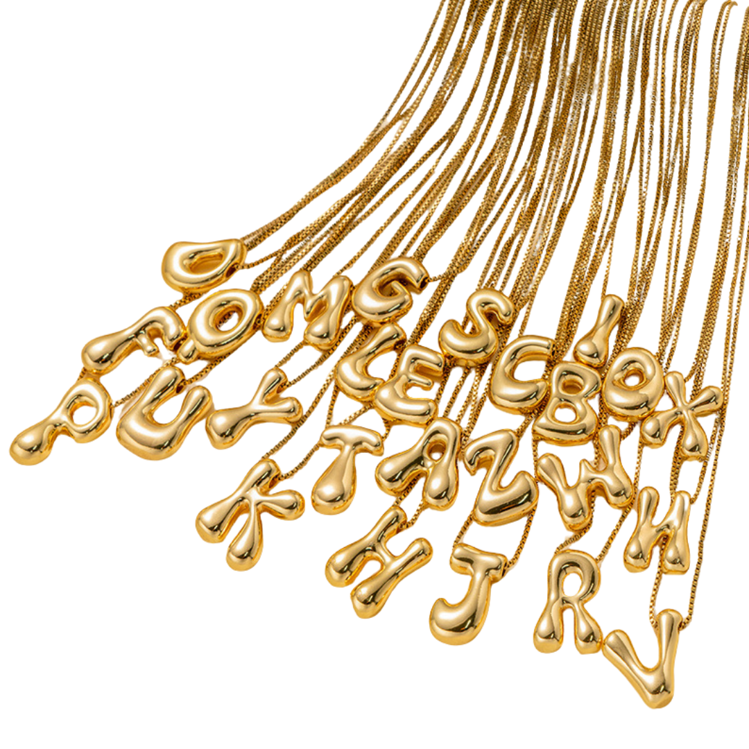 Bubble Letter Necklace