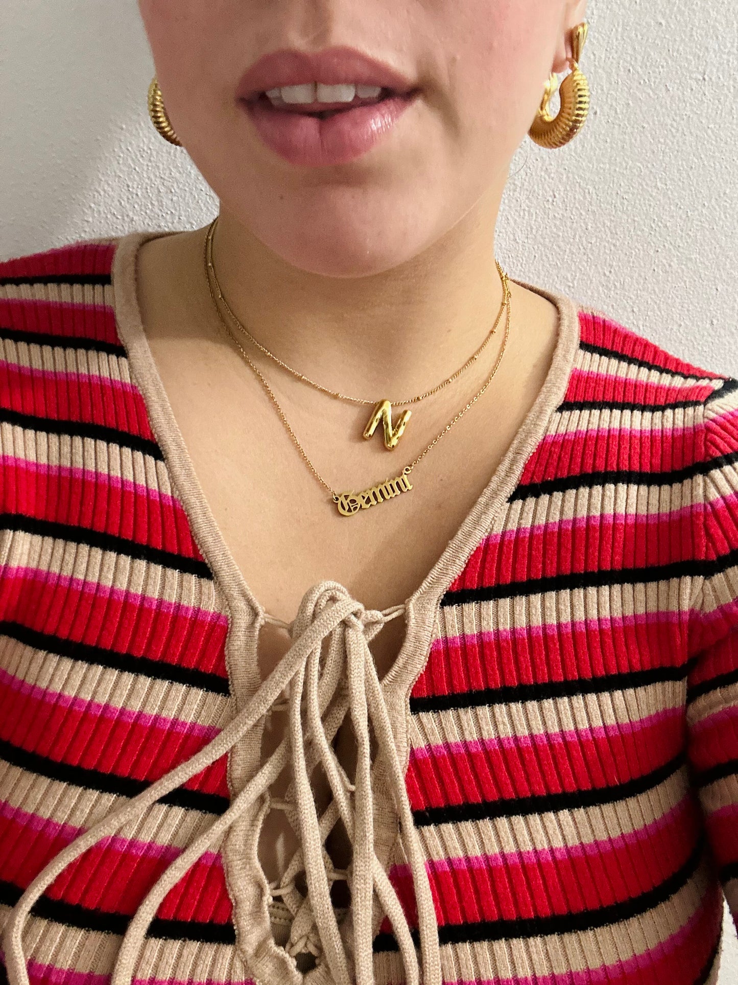 Balloon Initial Necklace