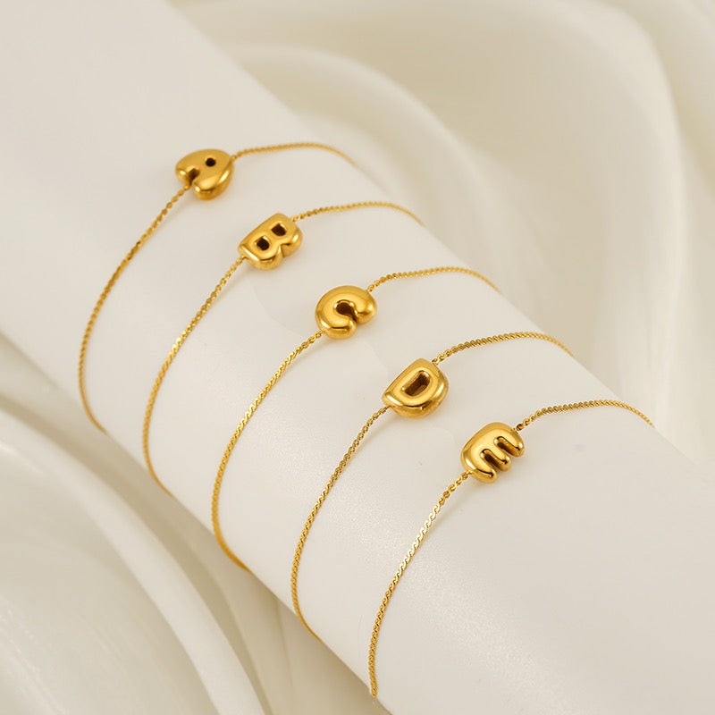 Bubble Letter Bracelet