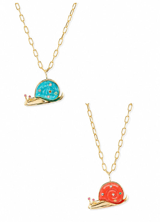Shelly Snail Necklace